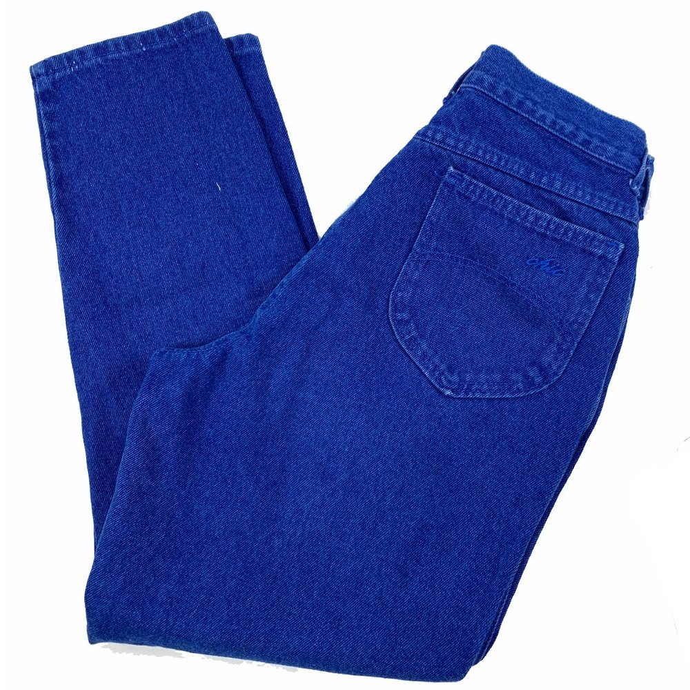 Vintage Blue Chic High Rise Straight Cut Jeans